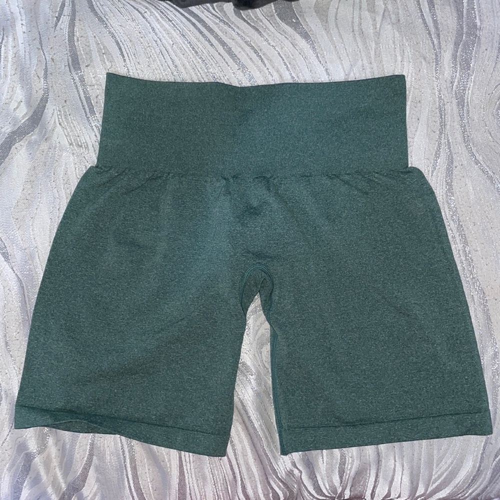 NVGTN Forest Green Pro Seamless Shorts